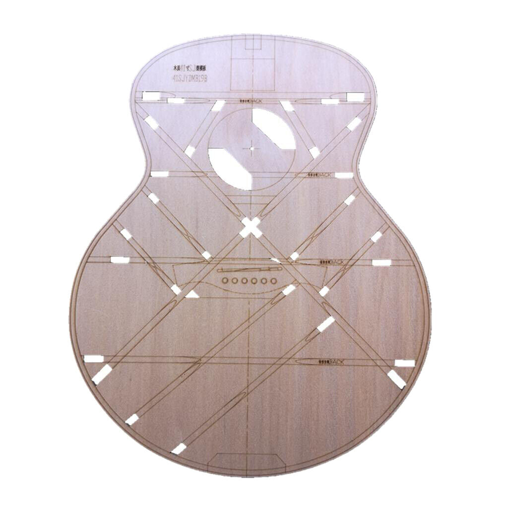 Wood Guitar Body Template for 41inch SJ Corner Guitar Making Mold Shape Part