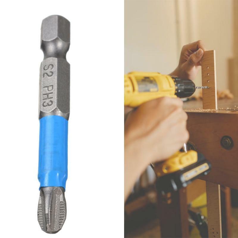 Magnetic Screwdriver Bits Set Hex Shank Screwdriver Drill Tool Accessory 6 Types