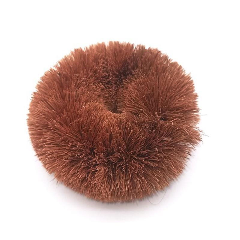 Natural Coconut Brown Non-stick Oil Pot Brush Cleaning Brushes Dish Washing