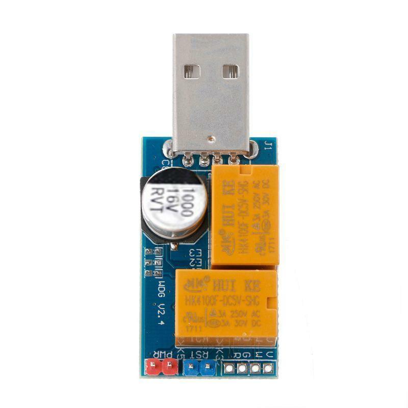 Double Relay USB Watch-Dog Card 24H Unattended Automatic Restart Blue Screen