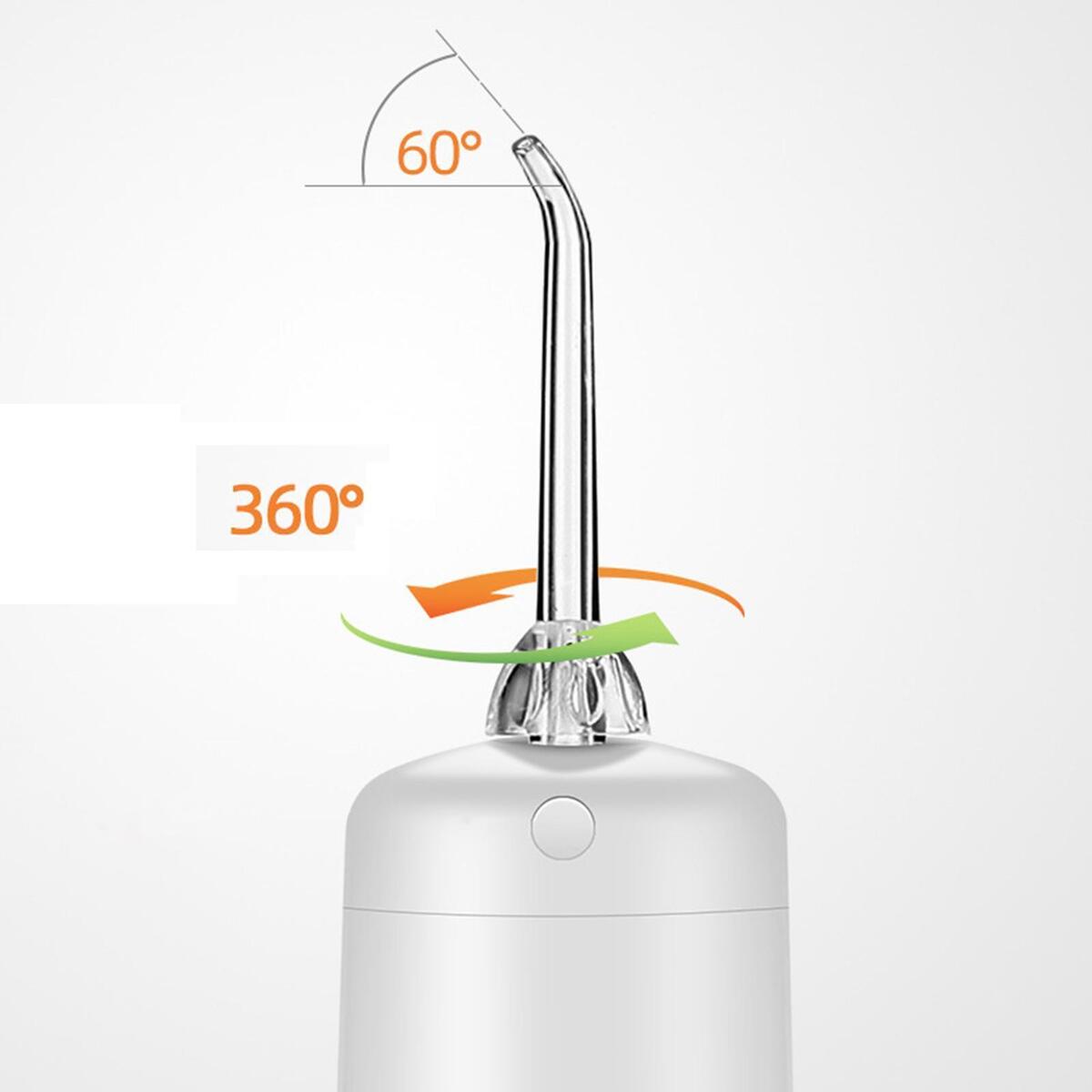 Electric Water Oral Flosser Irrigator Oral Care 2 Cleaning Heads Plaque Remover