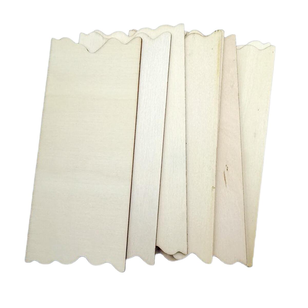 24Pieces  Plaques Plain en Sign Board with Jagged  DIY