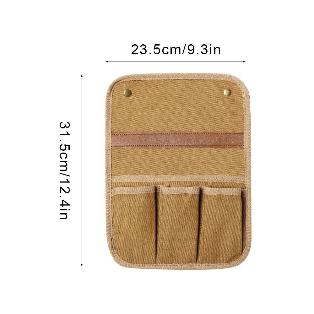 Outdoor Tool Storage Pocket Pouch Canvas Bag Handrail Hanging Bag Sundries Bag