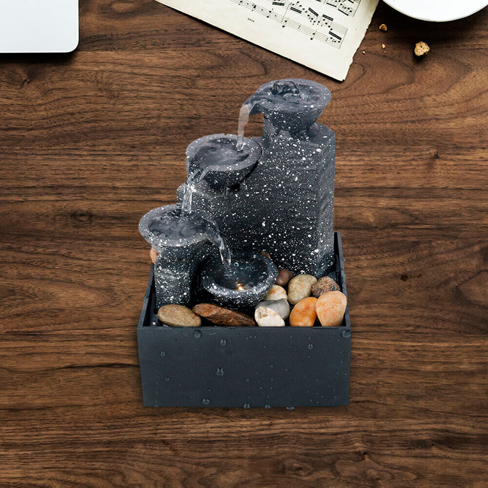 Water Fountain Desktop Ornaments Flowing Waterfall Gather Luck Feng Shui