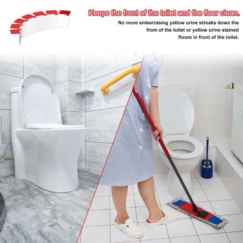 Pee Guard for Toilet Prevent Splashing Urine, Urine Deflector with Superglue