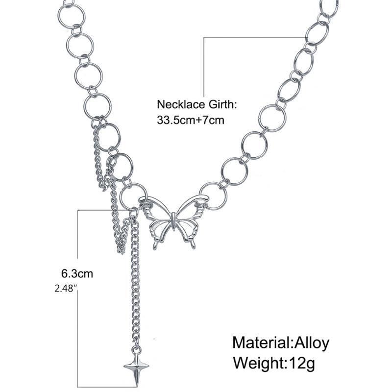 Ins Cold Wind Hip-hop Design Clavicle Chain Temperament Net Red Circle Necklace