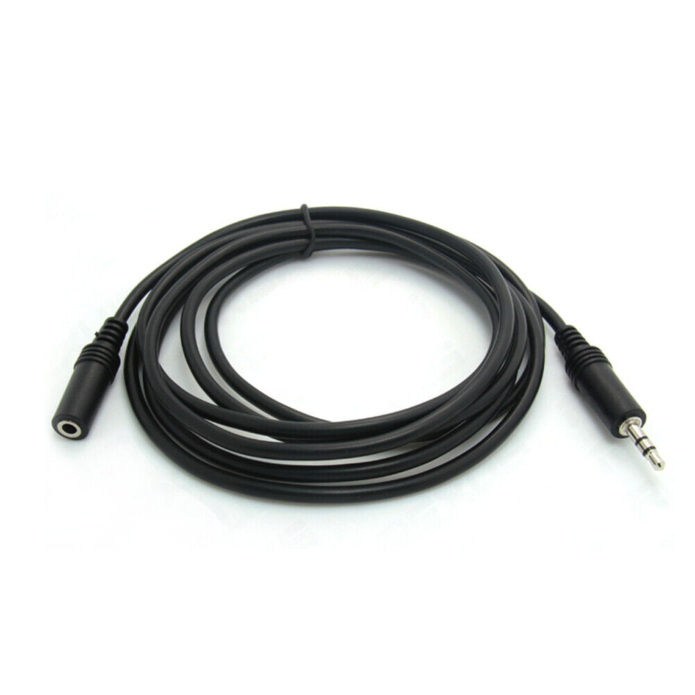 10ft 3.5mm 1/8 Stereo Audio Aux Headphone Cable Extension Cord Male to Fem