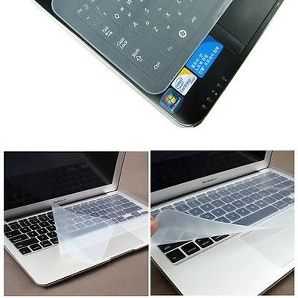 Transparent Universal Silicone Keyboard Protector Waterproof Laptop Skin Cover