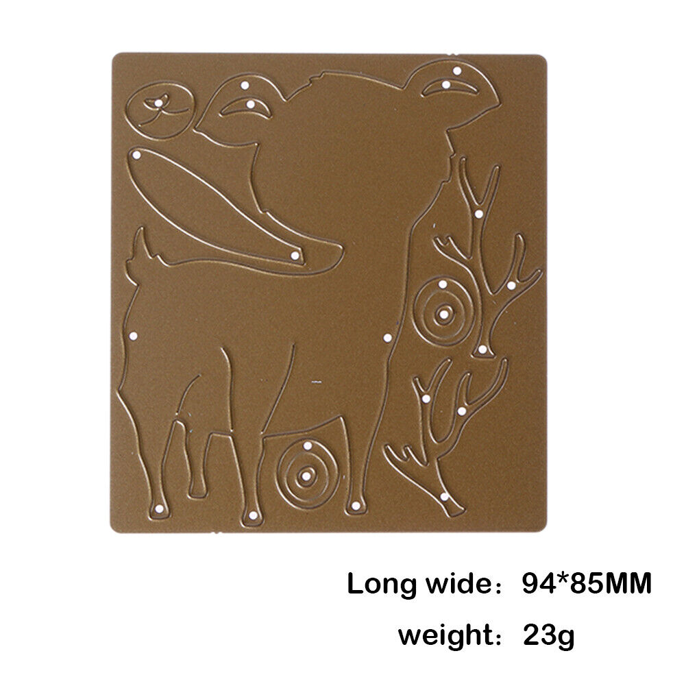 Deer Metal Cutting Dies Stencils for DIY Scrapbooking Embossing Paper Card-