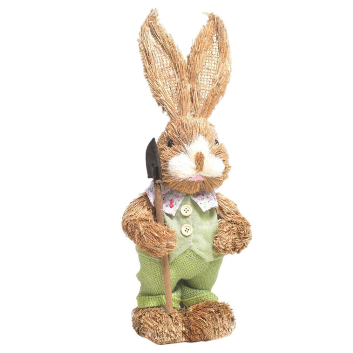 2x Lovely Spring Straw Easter  Statue  Desktop Wedding Decor