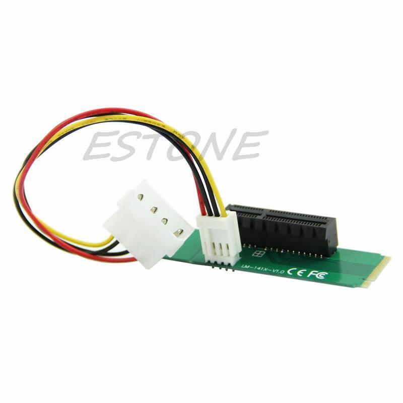 PCI-E 4X Female to NGFF M.2 M Key Male Adapter Power Cable with Converter Card