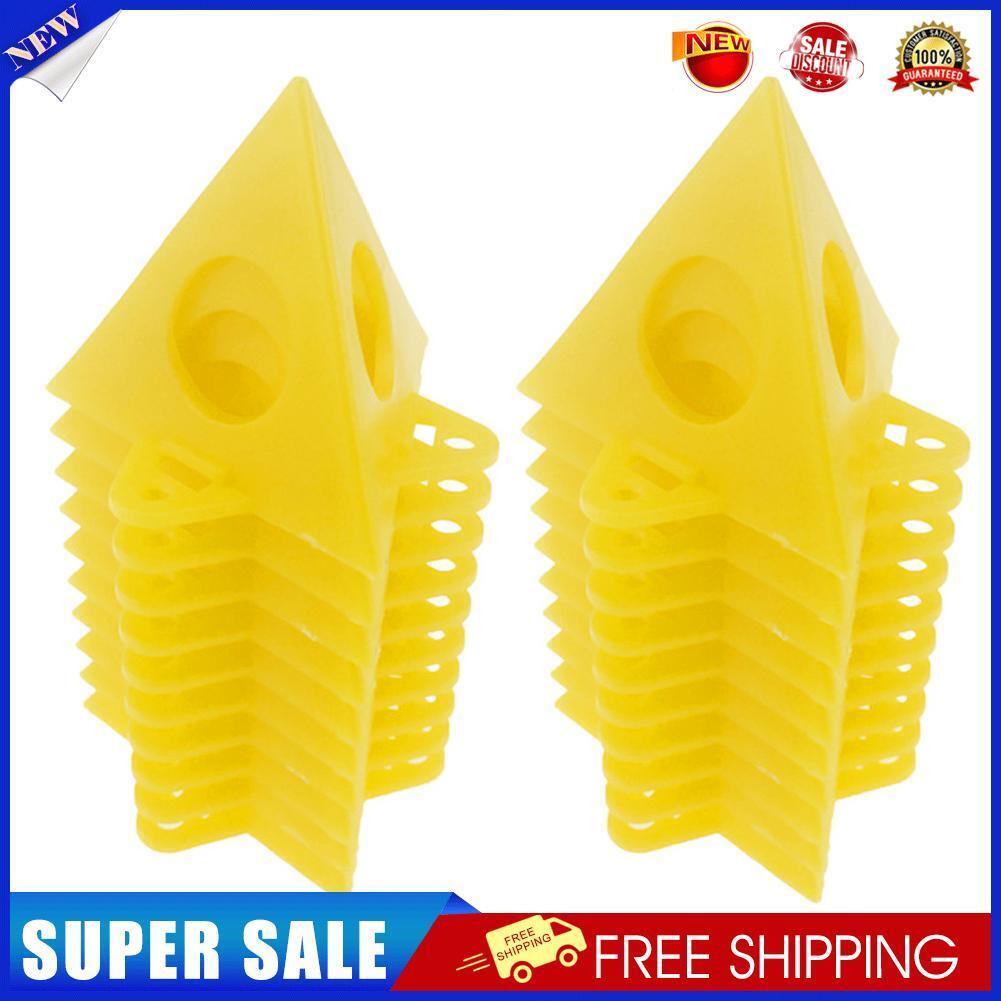 Woodworking Pyramid Stands Set Triangle Paint Pads Feet Yellow (20pcs)