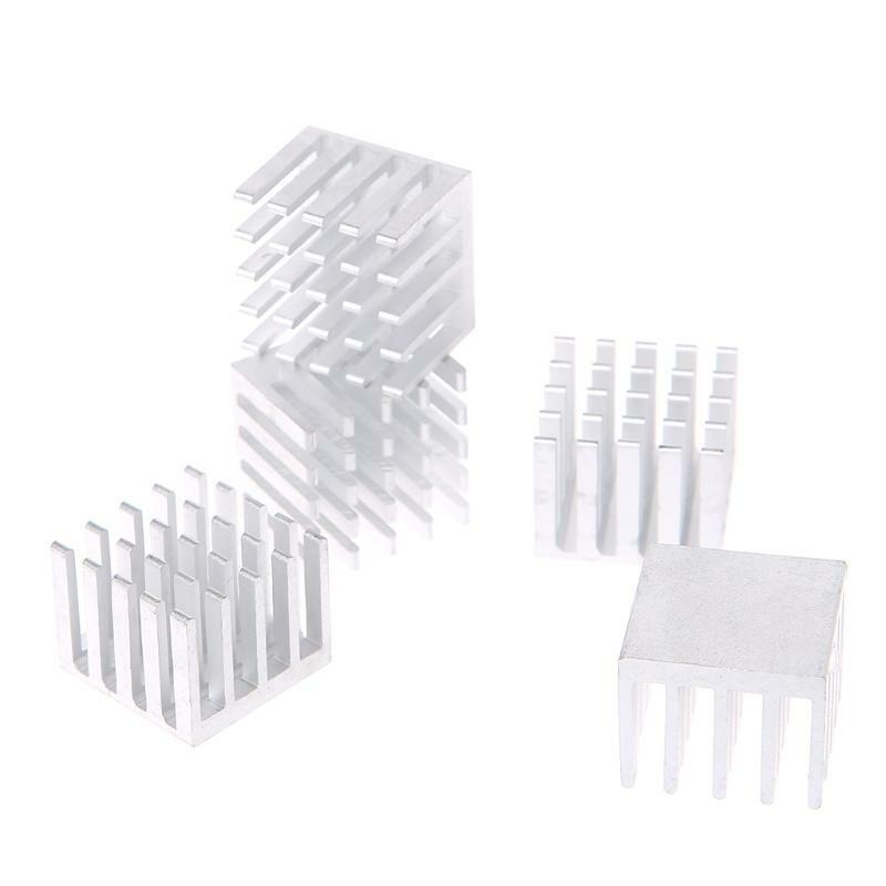 5 Pcs/Set 20*20*16mm Aluminum Heatsink Block Computer Electronic Chip Cooling