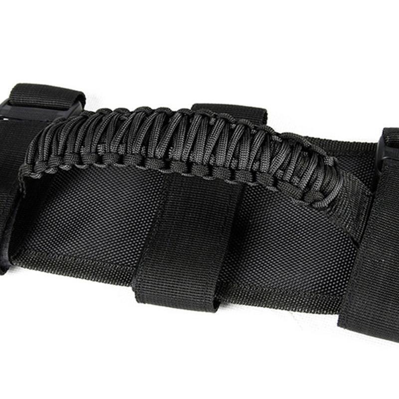 Off-road Car SafeRoll Bar Grab Handle Polyester Fiber Woven Handles for Wrangler