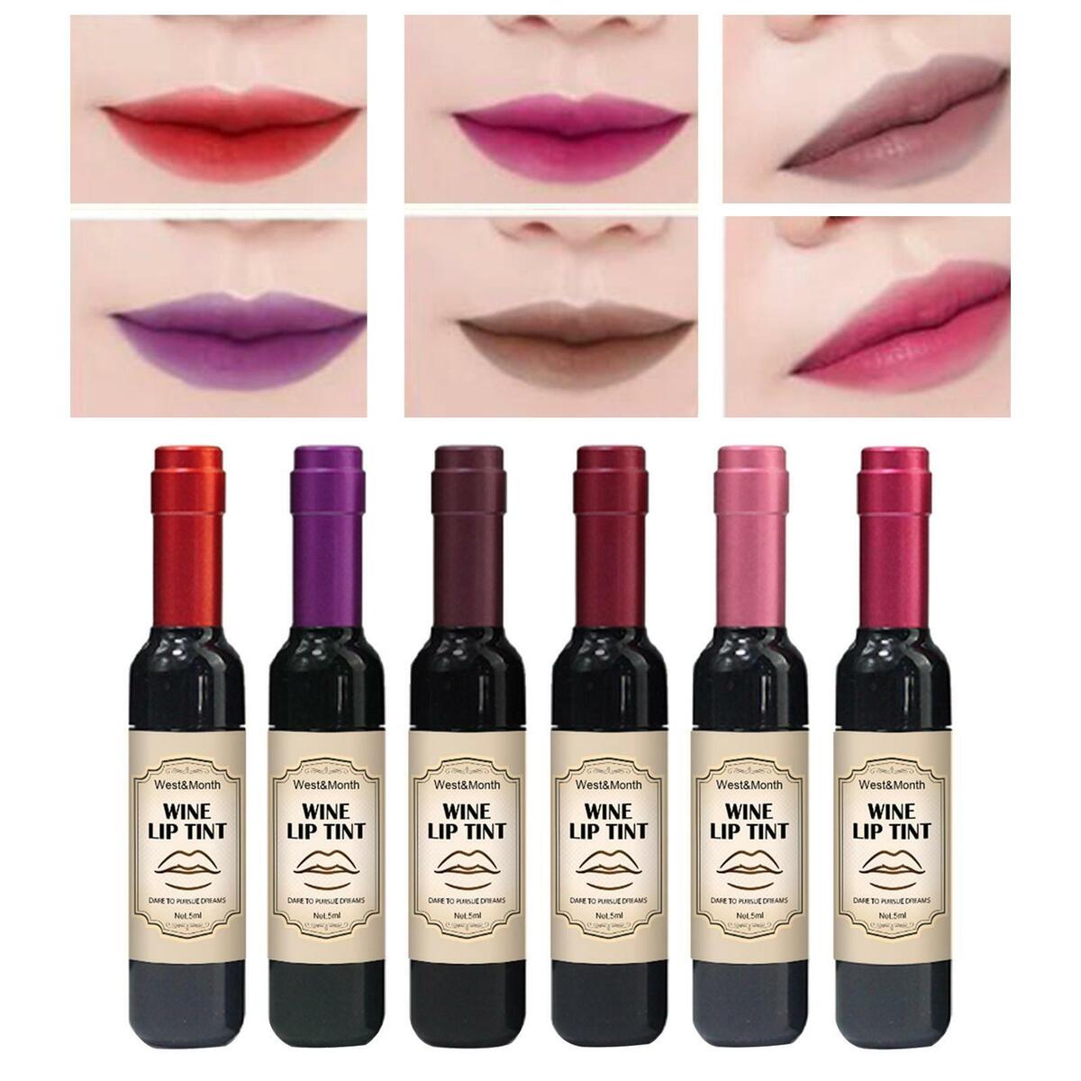 6 Pieces   Set Plumper Smooth Makeup Lip Stain Tint for