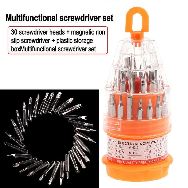 31 In 1 Multifunction Magnetic Precise Manual Screwdriver Bits Set Repair Tools