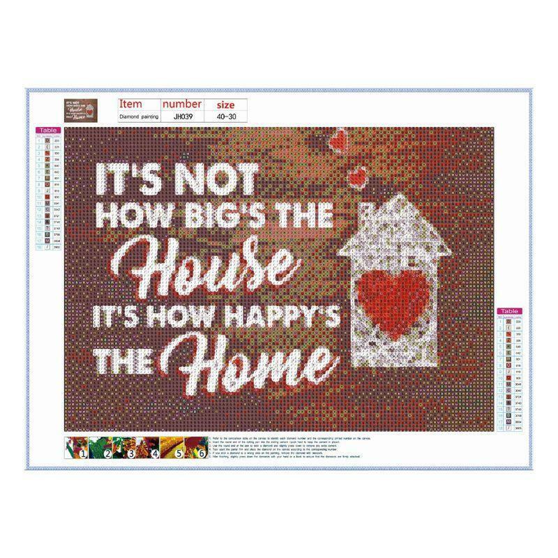 4 Pack Bless Our Home 5D DIY Diamond Painting Full Drill Rhinestone Embroidery