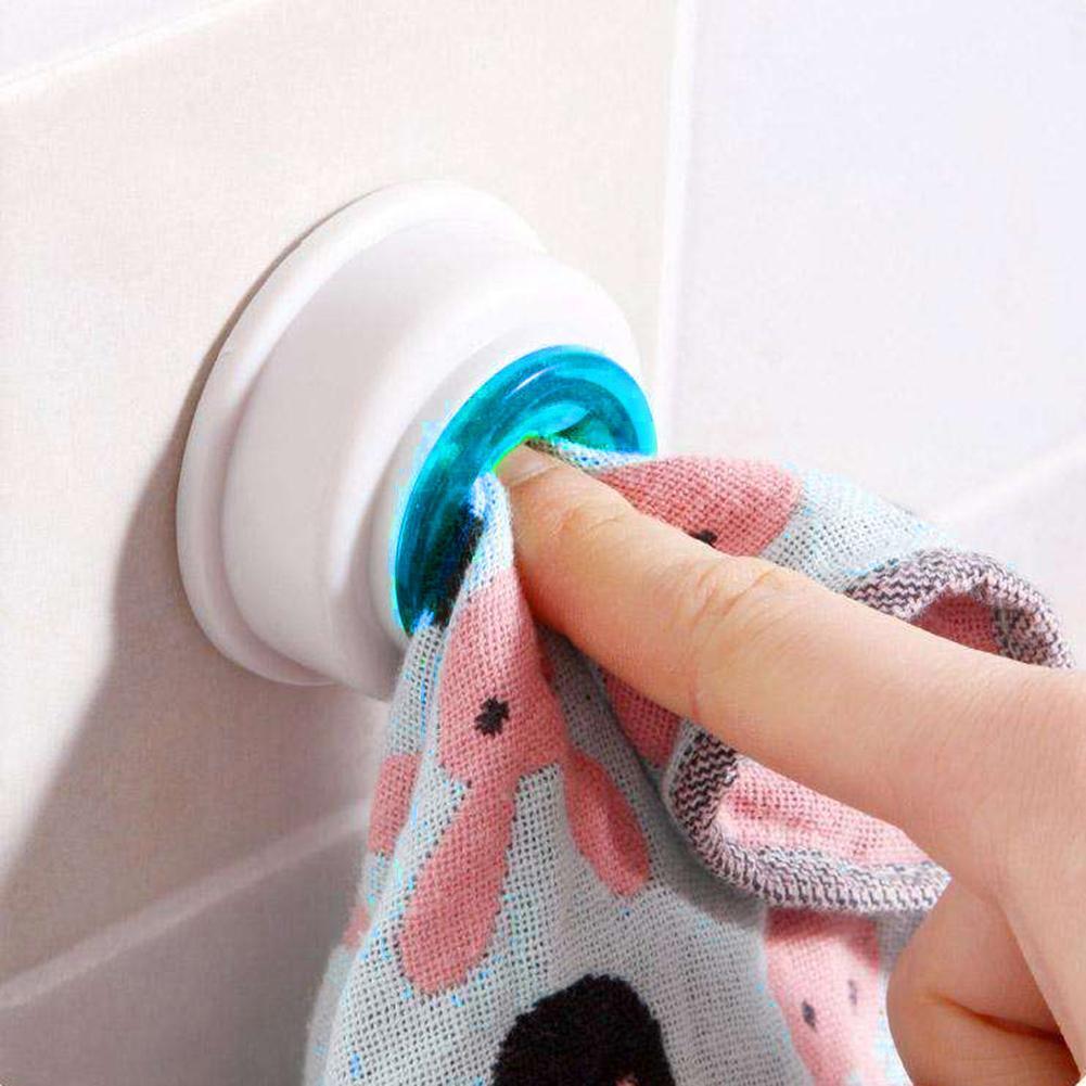 Creative Self-Adhesive Multi Use Cloth Clip Towel Clip Towel Hook(Blue)