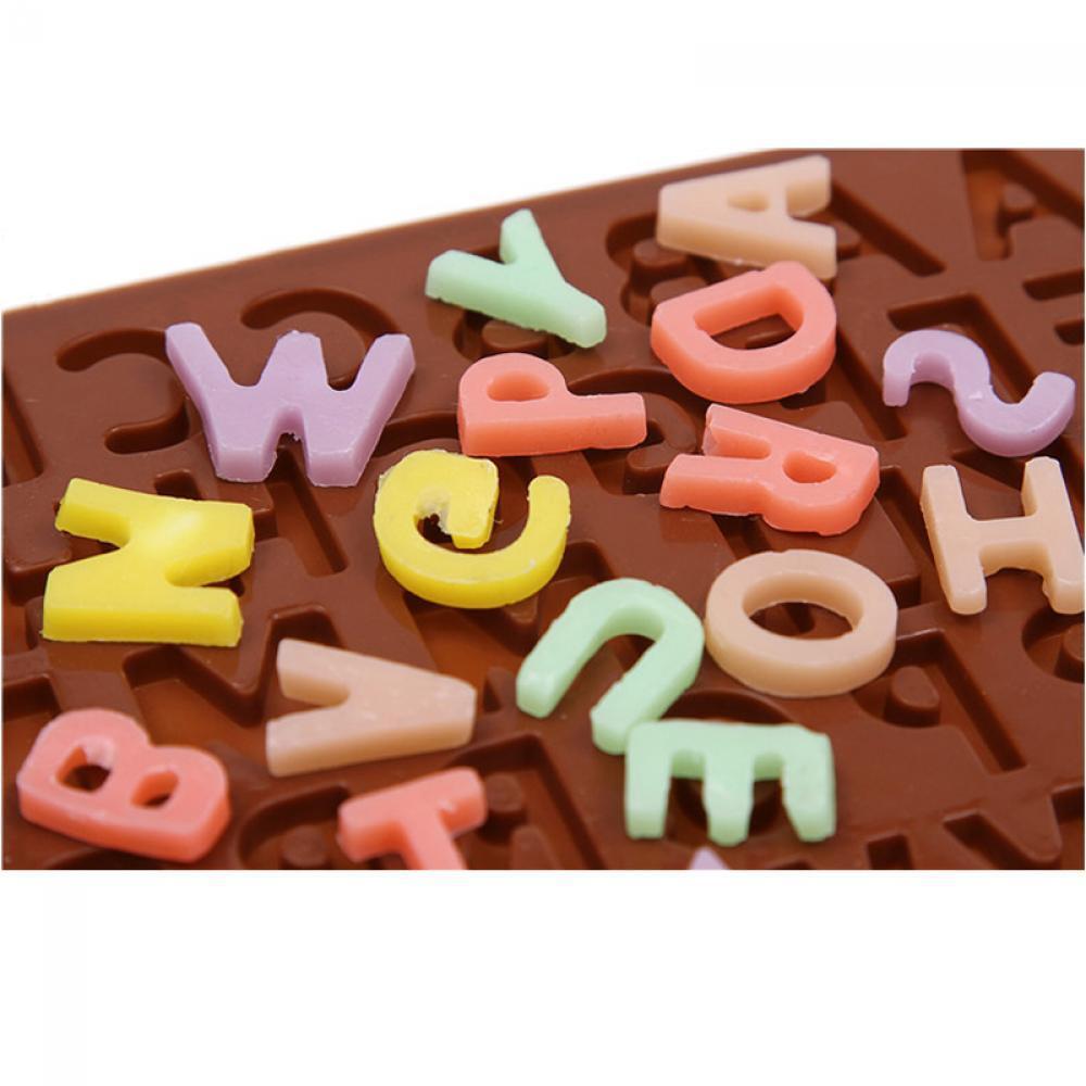Practical New Fondant Silicone Alphabet Chocolate Cake Cookies Letter Mould