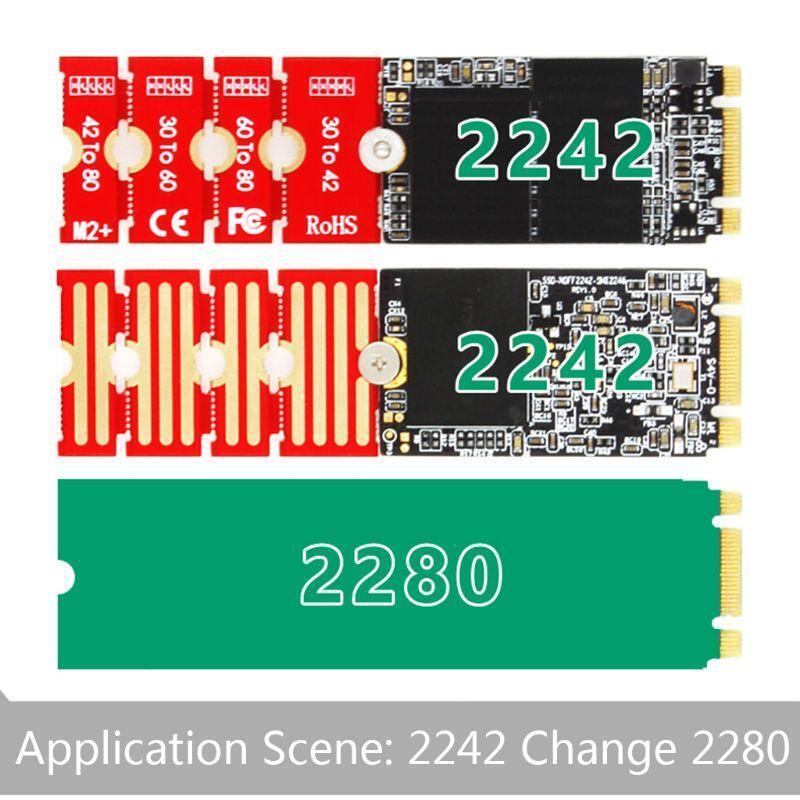 M2 M2PLUS NGFF NVME Support 2230 to 2242/2260/2280, 2242 to 2280, 2260 to 2280