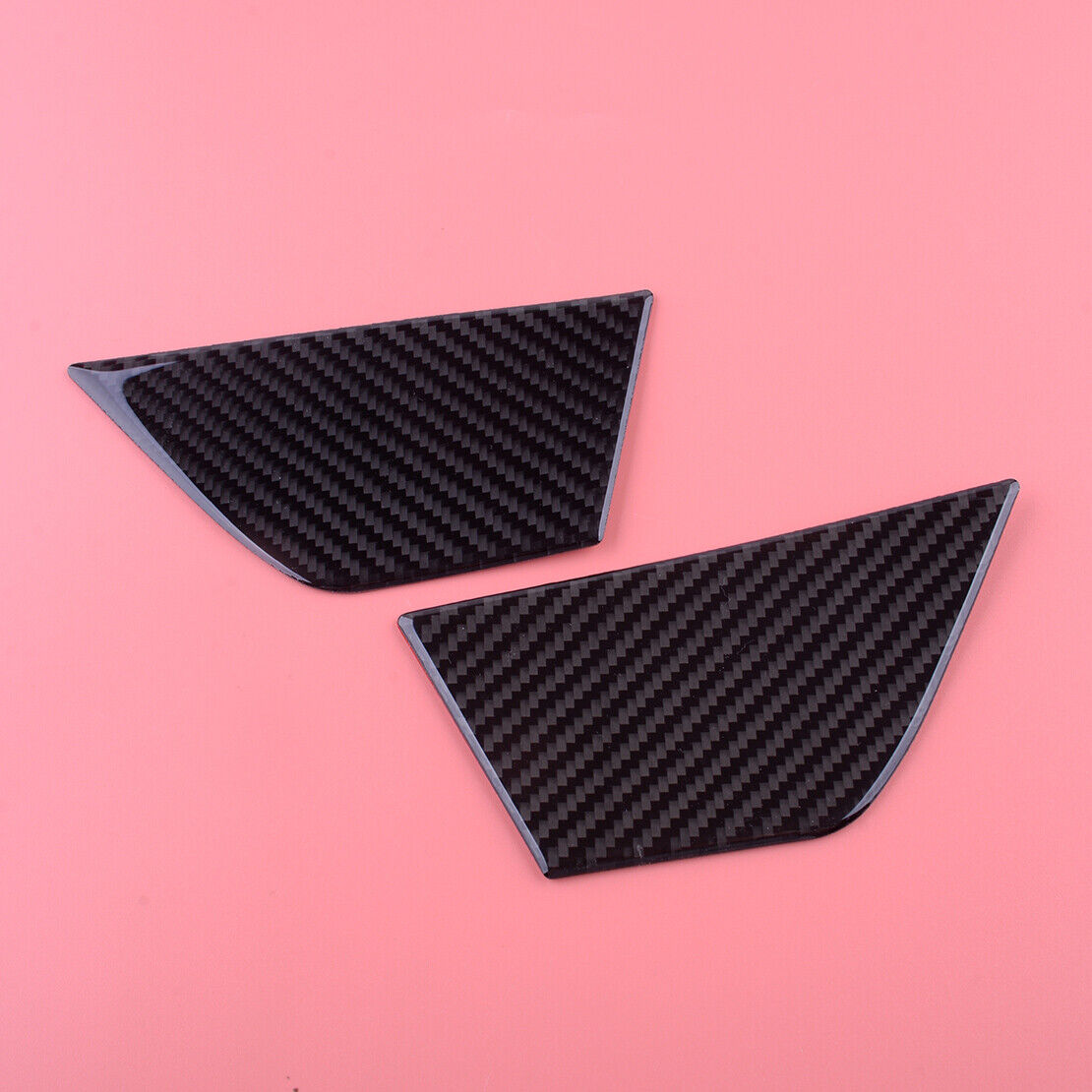 1Pair Carbon Fiber Inner Door Panel Cover Trim Fit for Benz C Class W204 2007-13