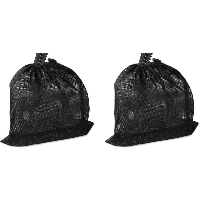 Pump Barrier Bag Pond Pump Filter Netting 17.7"x 17.7" Black Media Bag Large