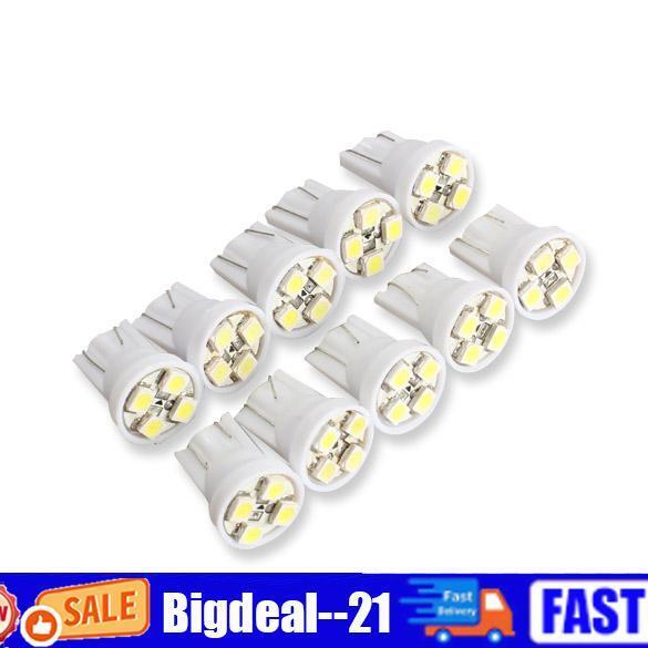 10PCS T10 4 SMD LED Wedge Car Light Bulbs Super White Turn Signal Bulb