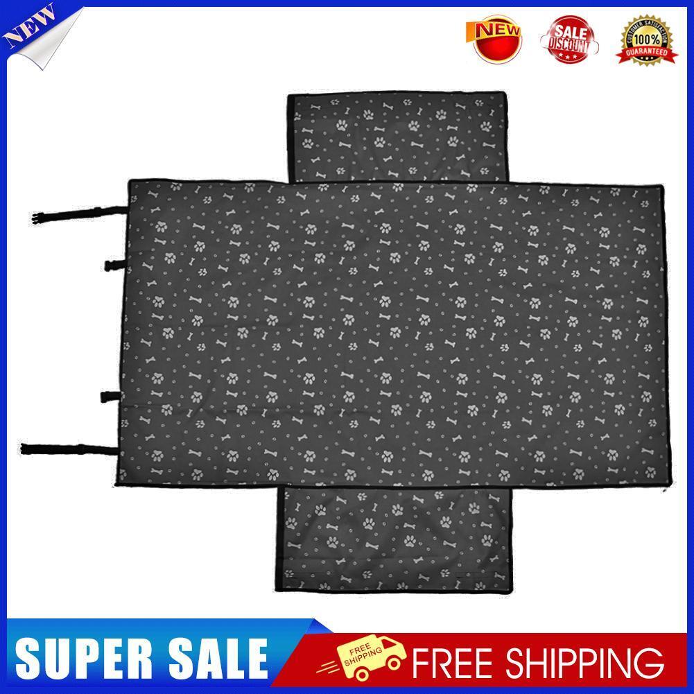 Oxford Cloth Pet Carrier Dog Car Seat Cushion Waterproof Trunk Mat (Black)