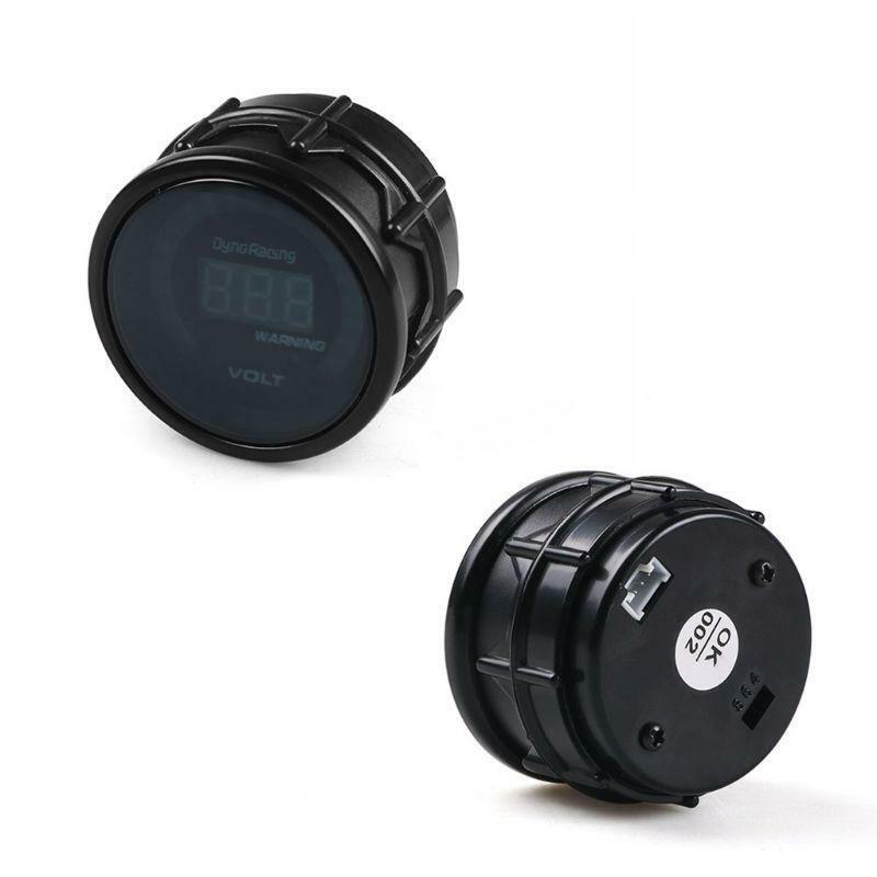 2" 52mm Digital Analog Auto Car Voltmeter 12V Voltage Gauge Volt Meter Monitor