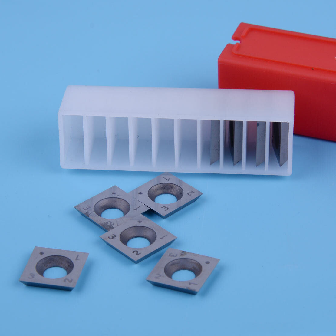 10* 6" Square Carbide Inserts 4-Edge 15x15x2.5mm fit for Wood Working Turning Li