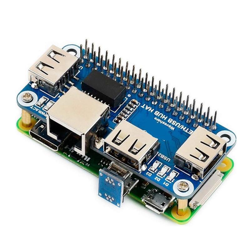 USB to RJ45 Ethernet 3USB HUB Expansion Board for Raspberry Pi 4B 3B+ Zero W WH