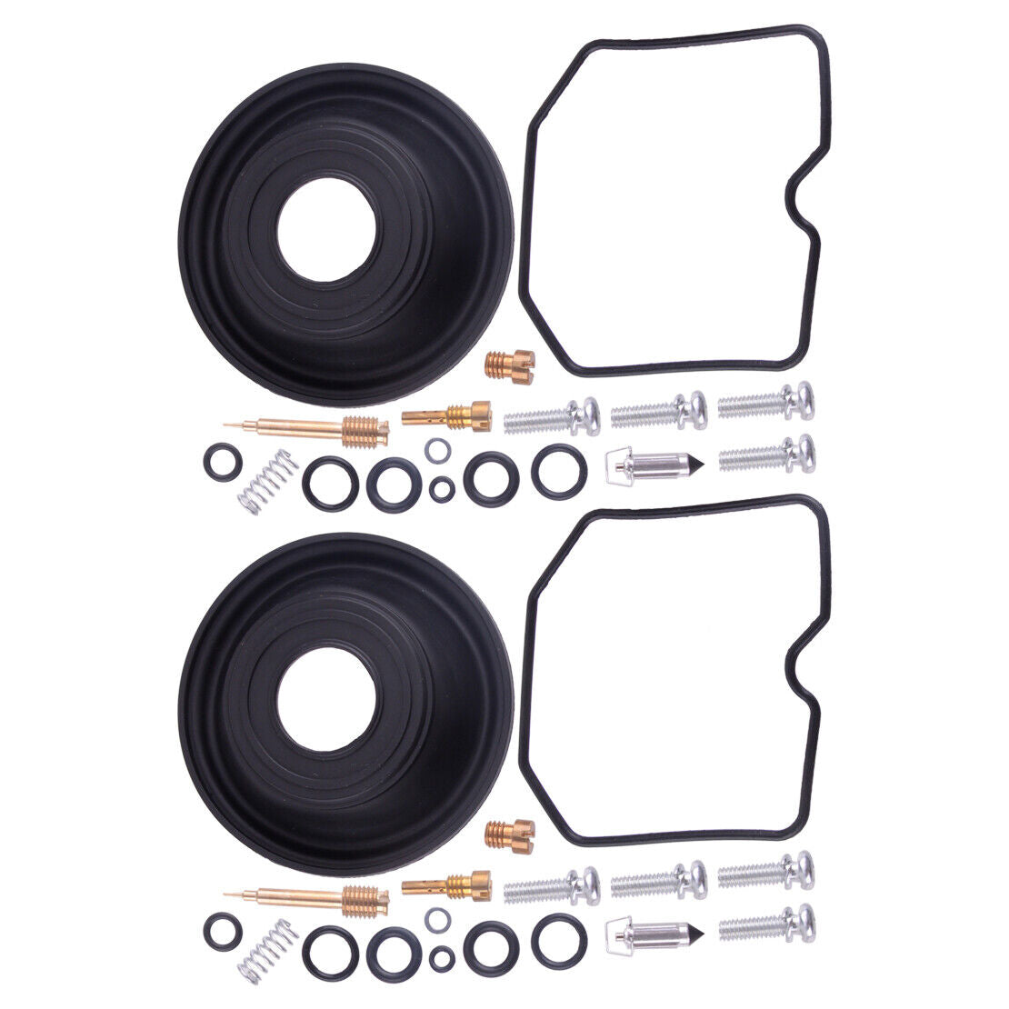 2Set Carb Repair Kit Plunger Diaphragm Fit For Kawasaki EN450 454 LTD 1985-1990
