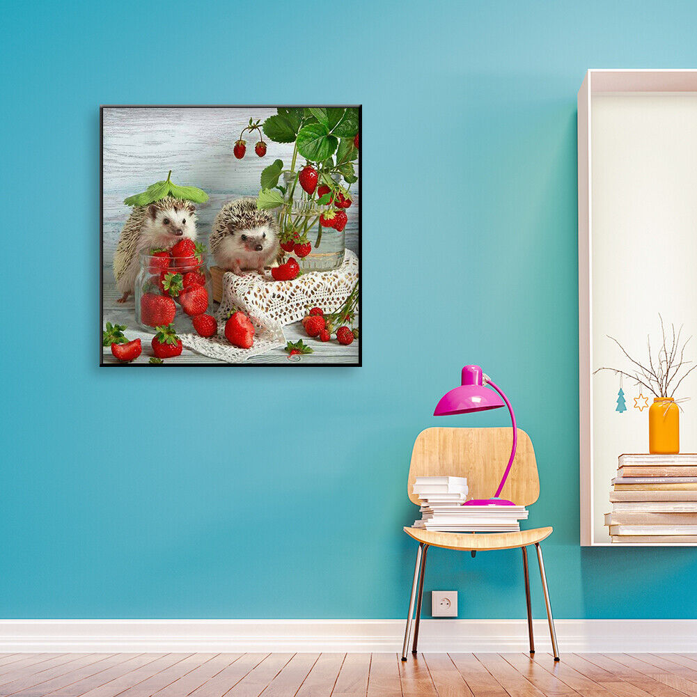Fruit Hedgehog Full Drill Round Diamond Painting DIY Mosaic Kits Picture