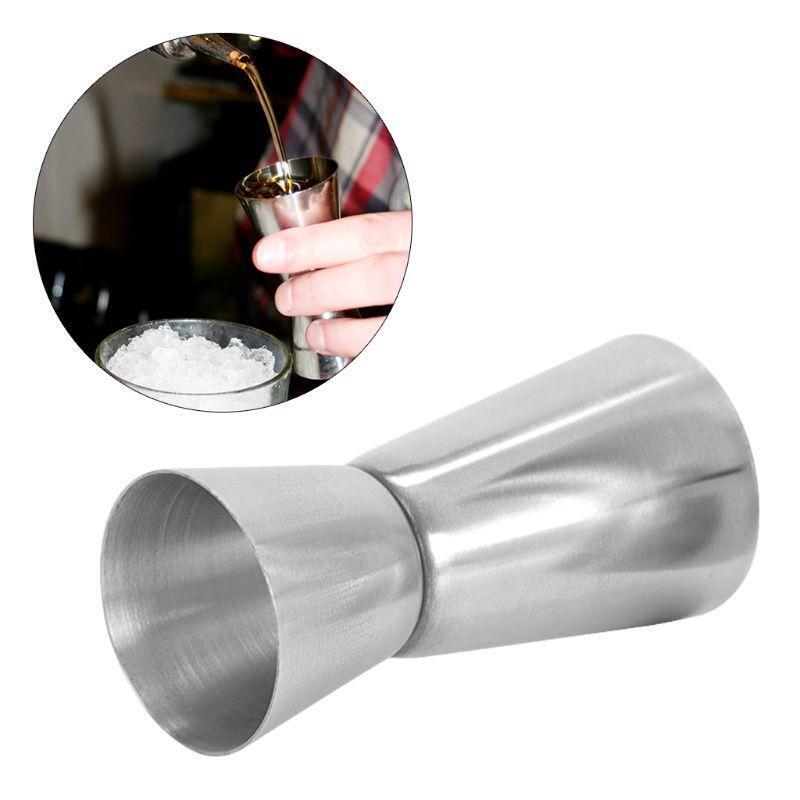 25/50ml Stainless Steel Cocktail Measuring Jigger Double Jigger Measure Shot Cup