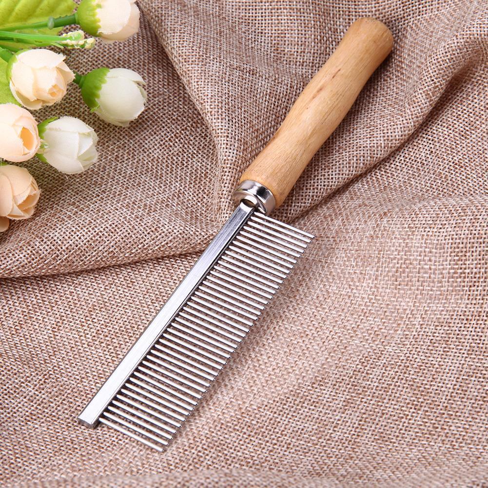 Stainless Steel Pet Comb for Dog Cat Hair Removal Single Row Straight Comb