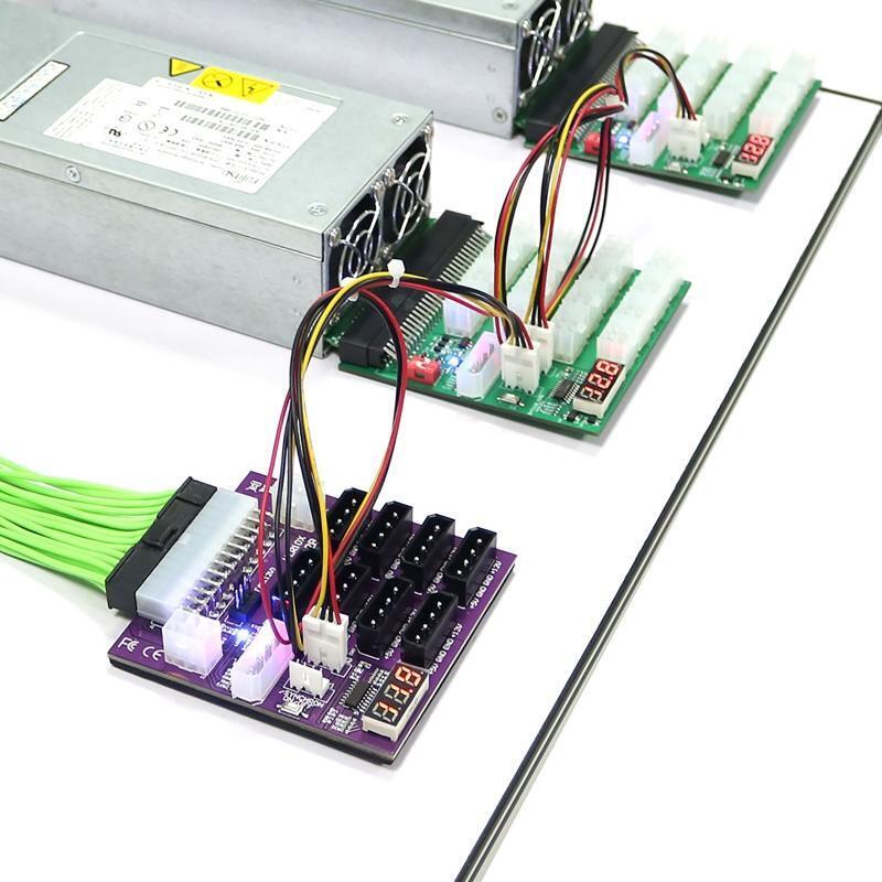 ATX Power Breakout Board Module LED Voltage Display with 4-pin and 6-pin Power