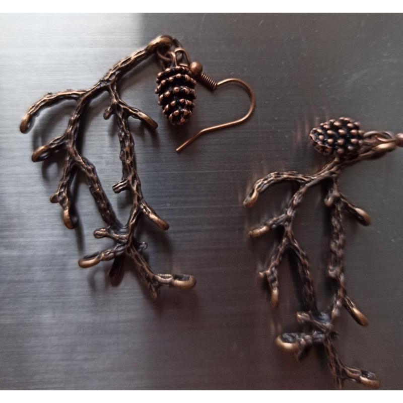 Tree Branch Earrings Christmas Deer Antler Fishhook Earring Creative Jewelry