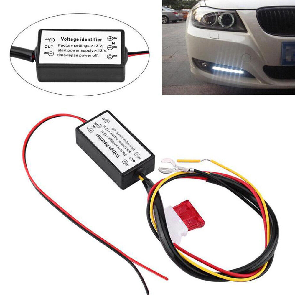 Car LED DRL Relay Harness Automatic On/Off Control Module Dimmer 12-18V DC
