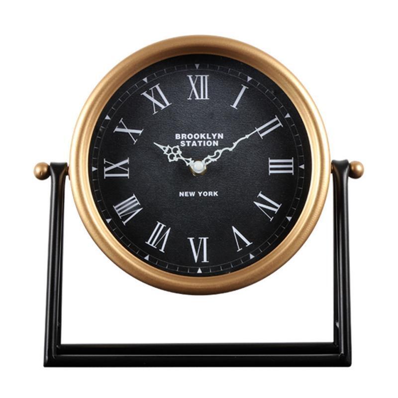Living Room Desk Clock Home Ornaments Desk Alarm Clock Desktop Clocks For Office