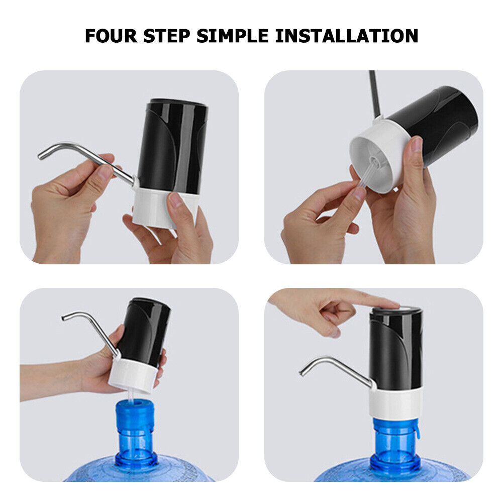 Barrelled Water Automatic Pumper Water Pump Smart Water Dispenser (Black)