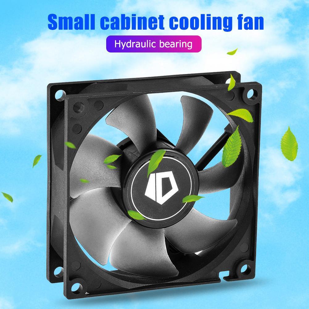 ID-COOLING NO-8025-SD 80mm Quiet 3 Pin Desktop PC Case Small Cooling Fan