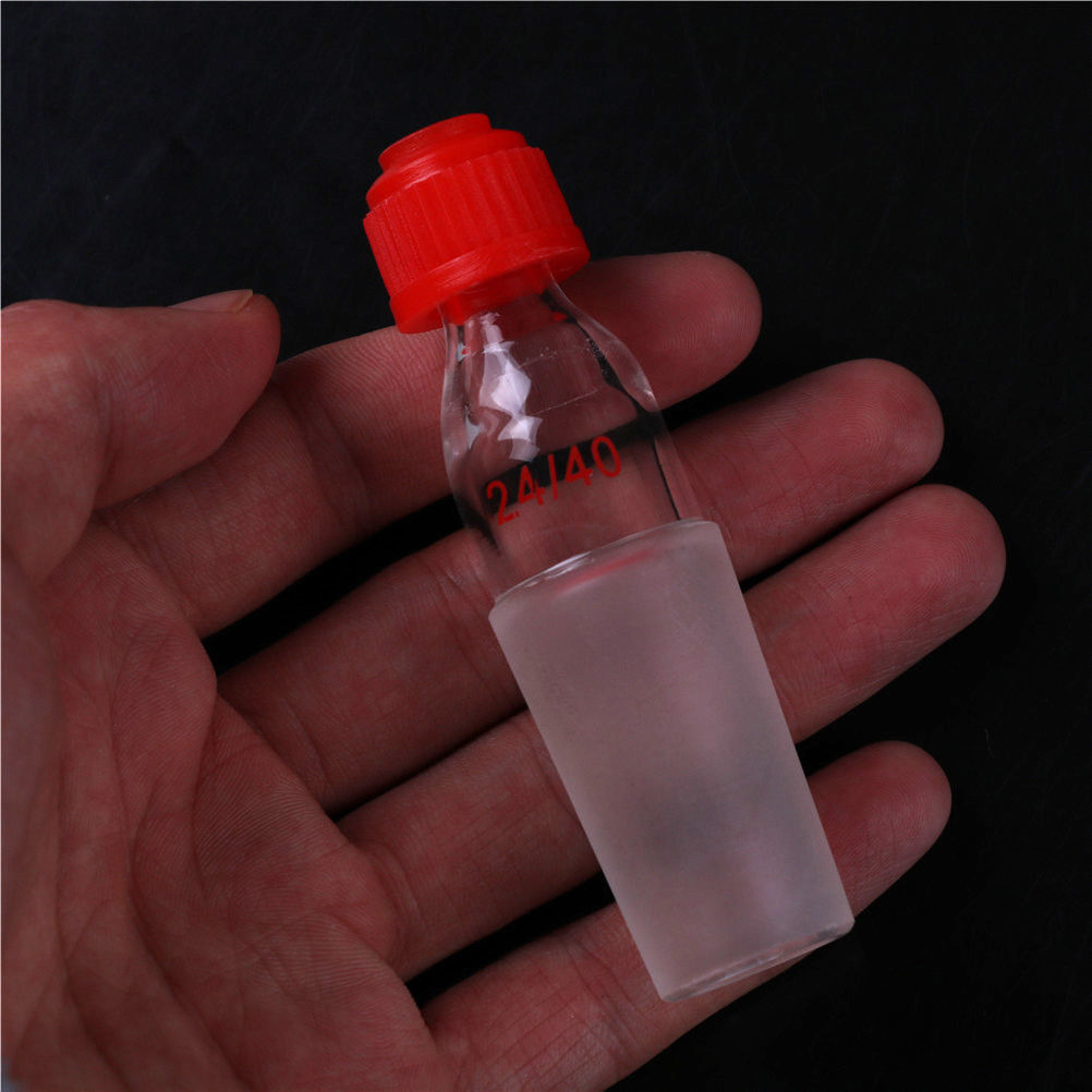 24/40 Glass Thermometer Adapter W/Thread Ground Scock Joint Lab Accessories JR