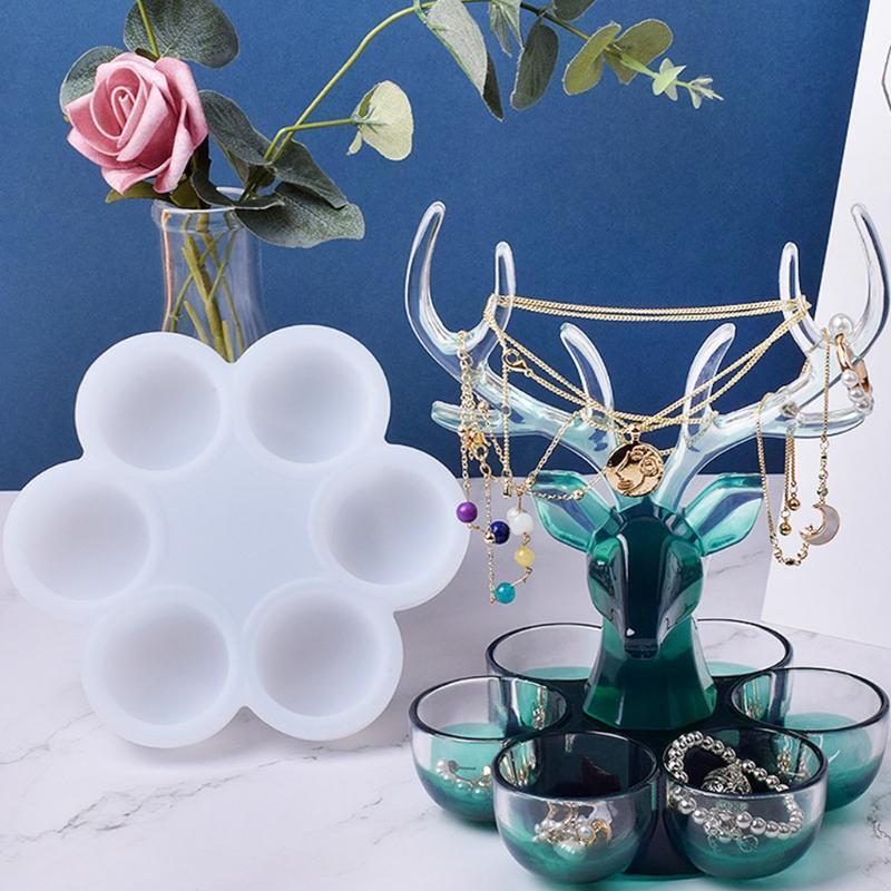 Handicrafts Ornaments UV Epoxy Mold DIY Crafts Jewelry Holder Case Silicone Mold