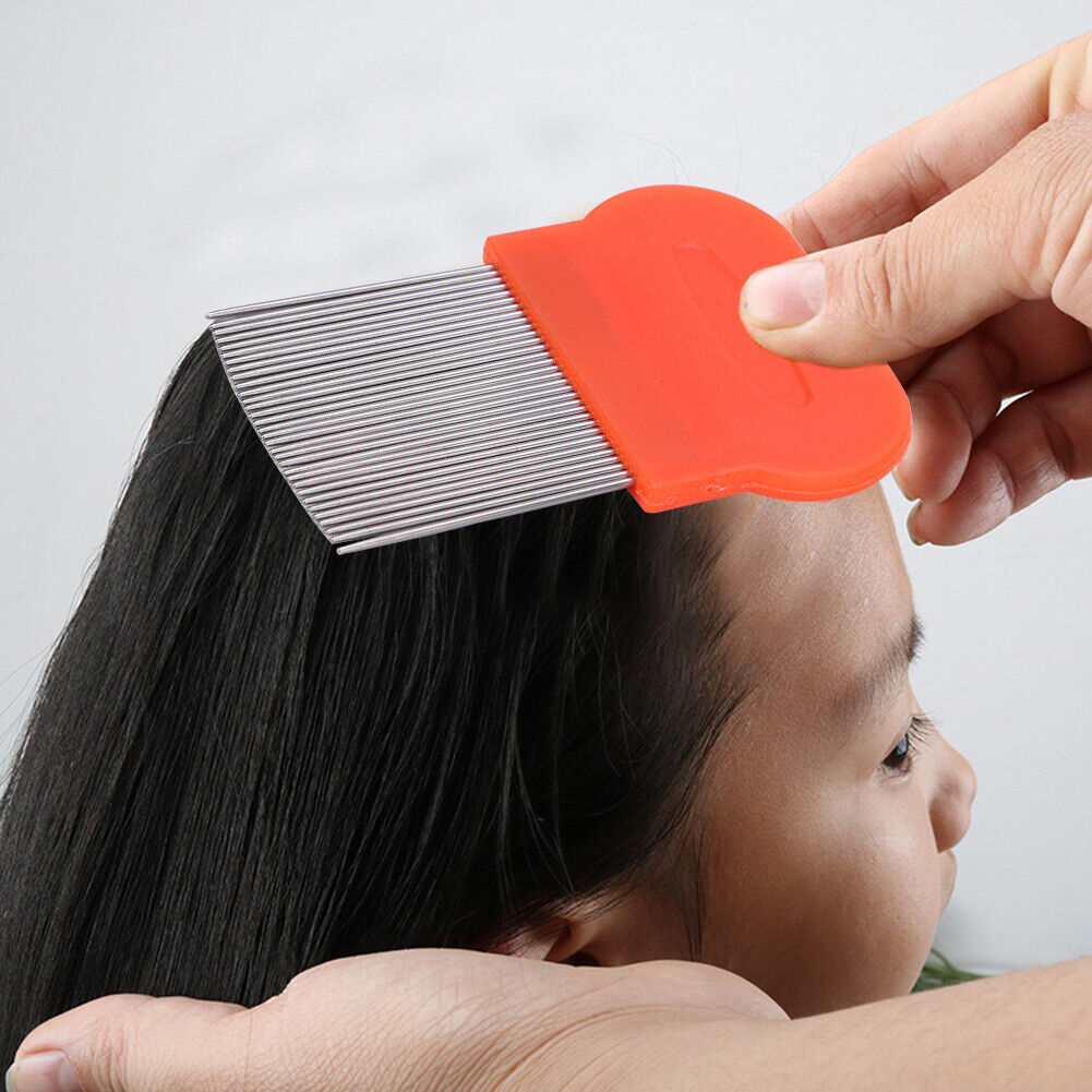 Long Teeth Hair Lice Comb Stainless Steel Flea Nit Dust Removal Hair Brush