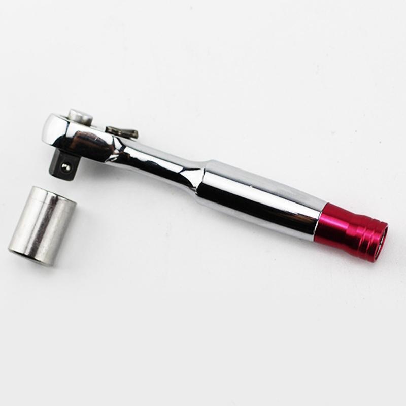 Practical 1/4 Inch Spanner Ratchet Wrench w/ 5° Movement 72 Teeth Wrench for Car