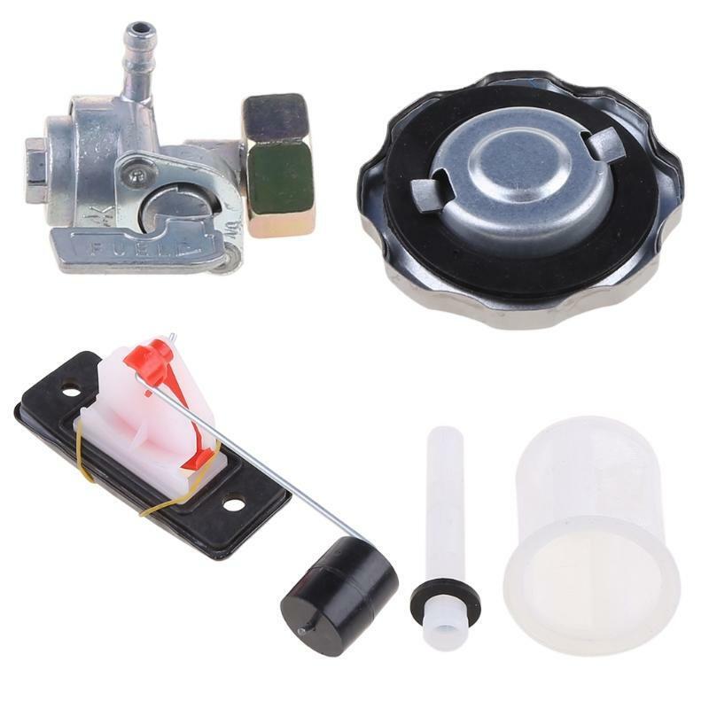 Universal 5 Gallon 7 Gallon Generator Gas Fuel Tank Valve Chrome Cap Engine