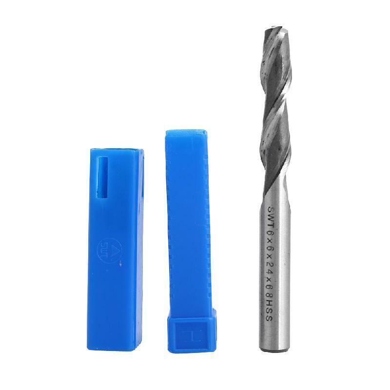 Extra Long 2 Flute HSS & Aluminium End 6mm Mill Cutter CNC Bit Extended New