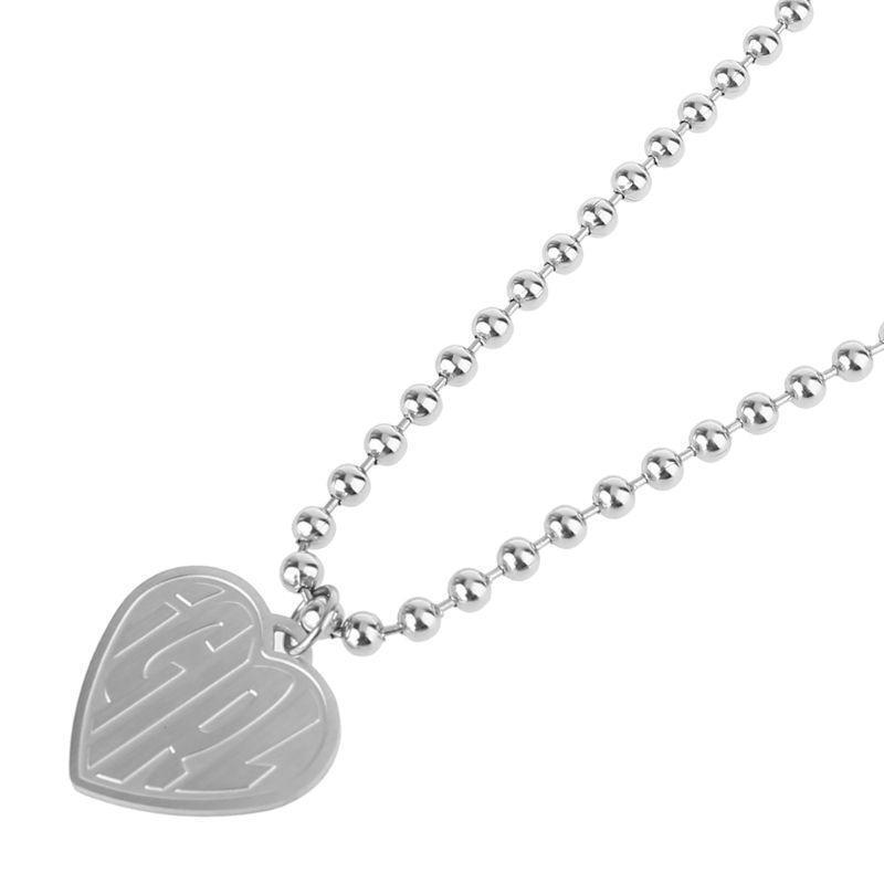 Collarbone Chain Classy Girl Heart Pendant Necklace Gift for Friend Birthday