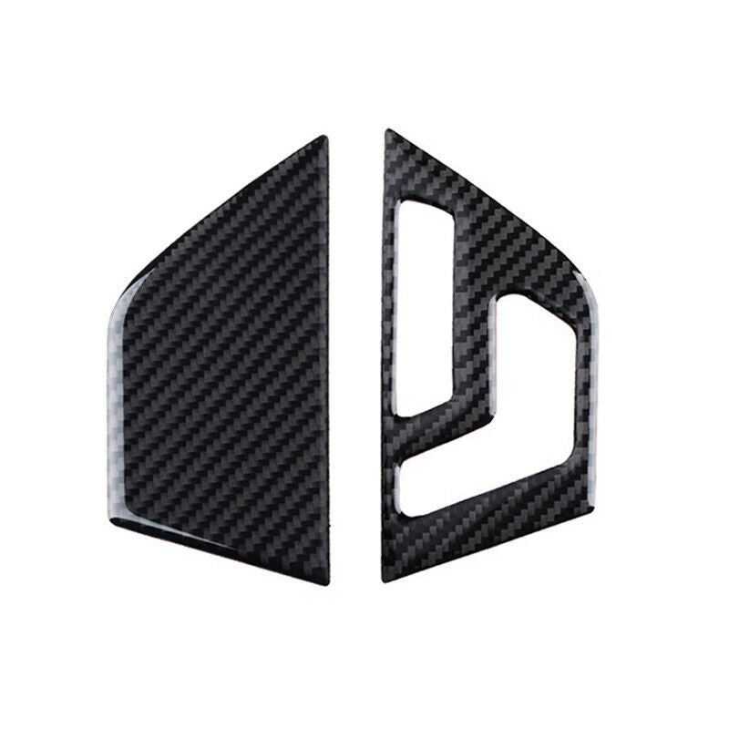 2xCarbon Fiber Inner Door Panel Cover Frame Fit For Mercedes C Class W204 07-13