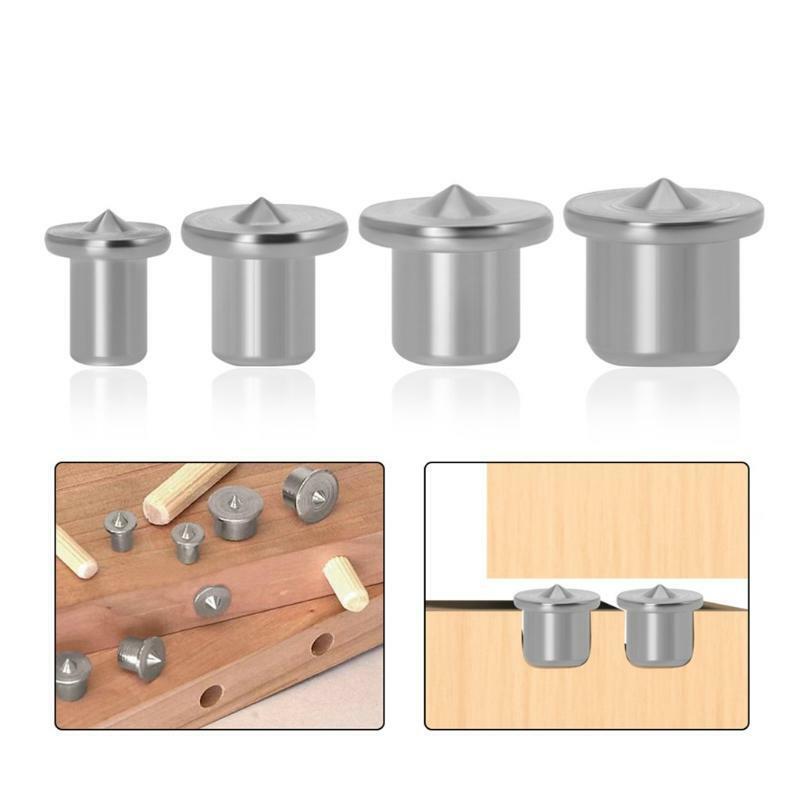 4x Panel Furniture Positioning 1/4" 5/16" 3/8" 1/2"Wood Pin Center Punch Thimble